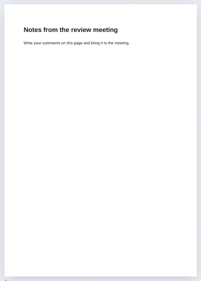 A heading typed on the new page after you add blank page to PDF