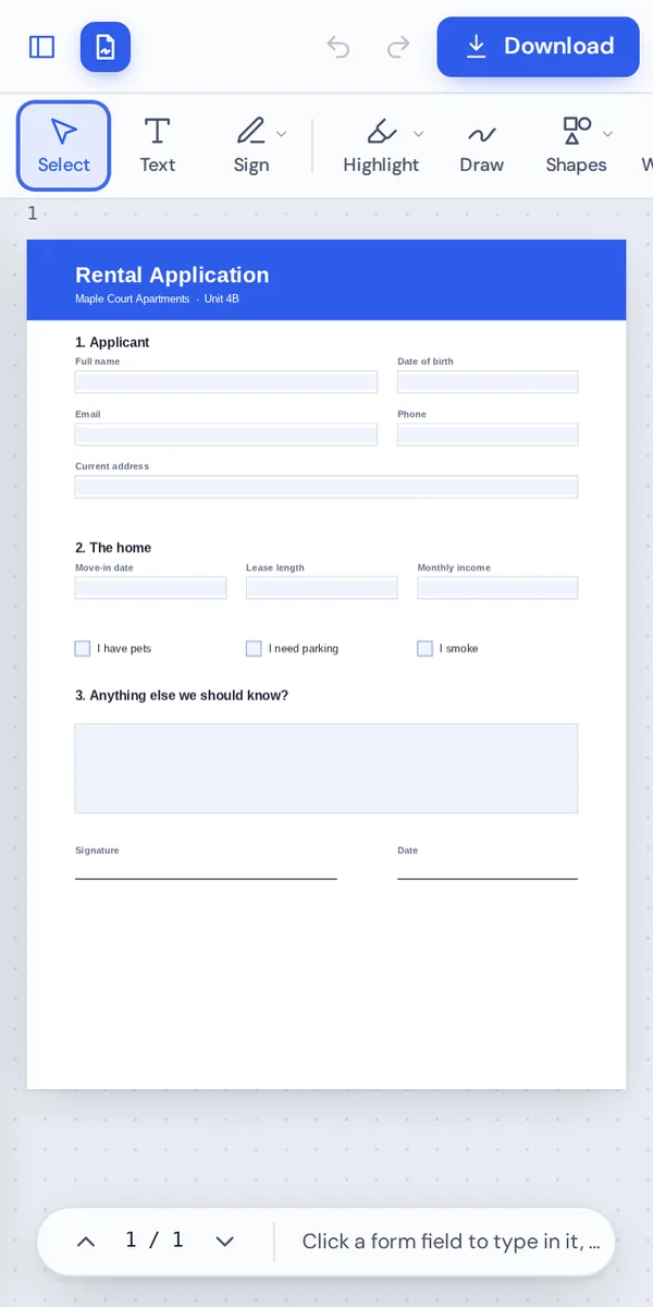 The same PDF editor for Windows also runs on a phone